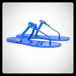 TORY BURCH- Mini Miller thong- BONDI BLUE OBO